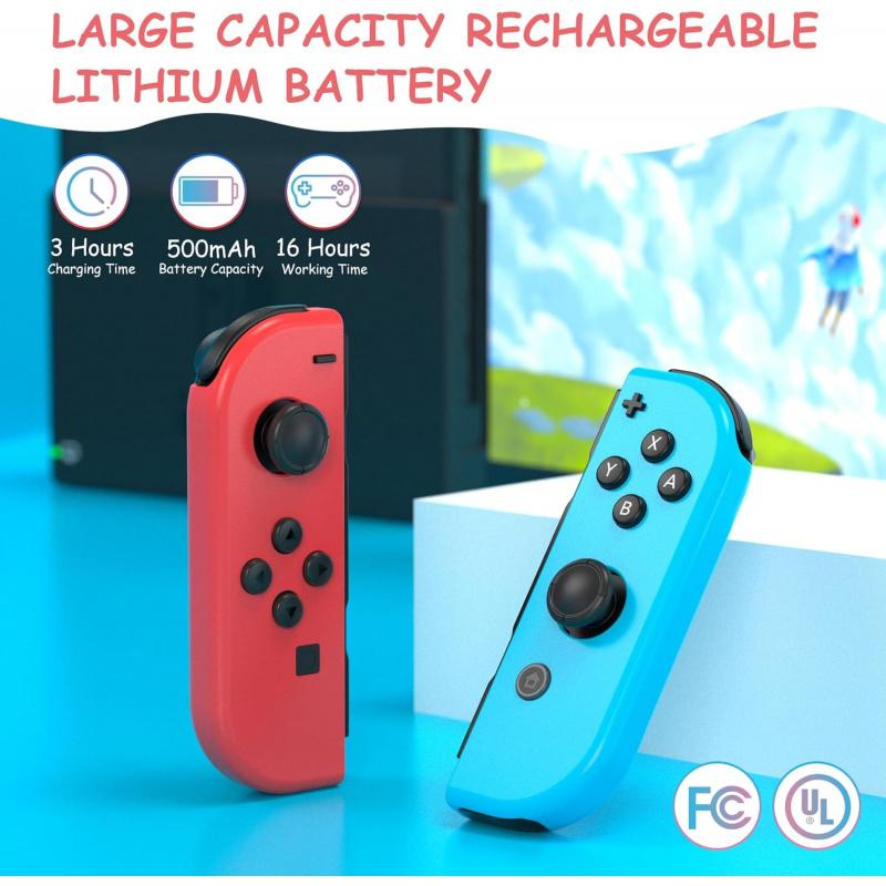 Wireless Controller for Nintendo Switch/switch Lite/oled, Switch Accessories, Dual Vibration Gaming Joystick, Replacement Gamepad Accessory
