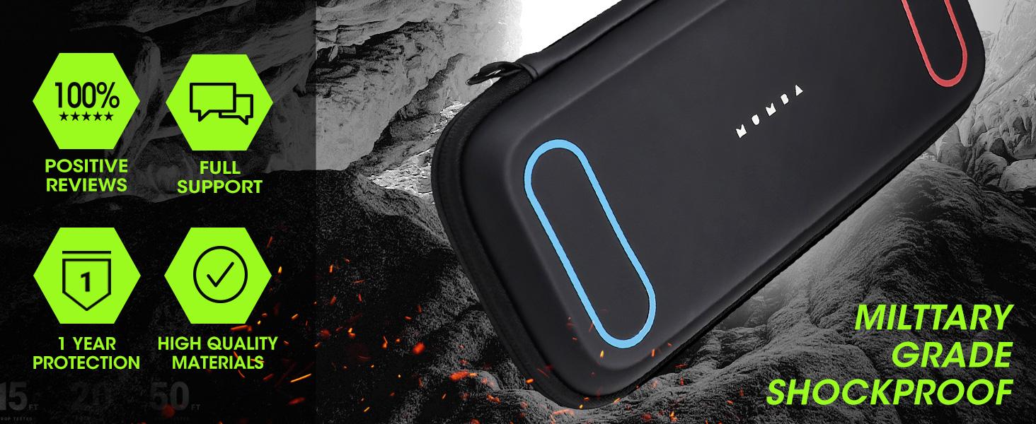 Mumba Carrying Case for Nintendo Switch 2 Mini Version 12 Slot Portable Bag Protective Carry Handbag with Console Accessories - Protection Cover Soft Interior Wrist Strap