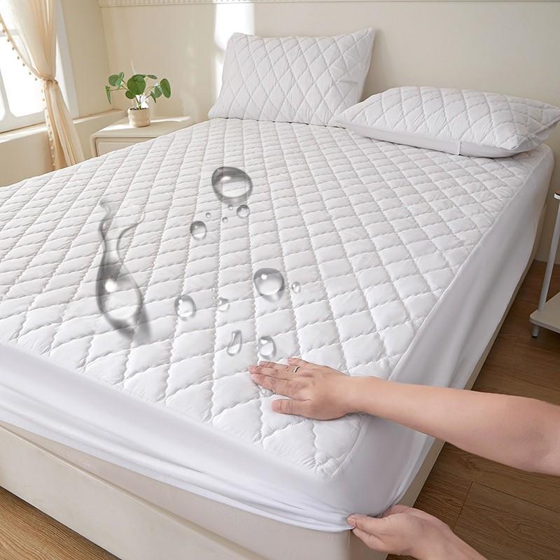 2/3pcs Waterproof Mattress Protector, Deep Pocket for 30cm Depth, Soft and Breathable, Washable, Suitable for Bedroom, Guest Room, Apartment, Dormitory