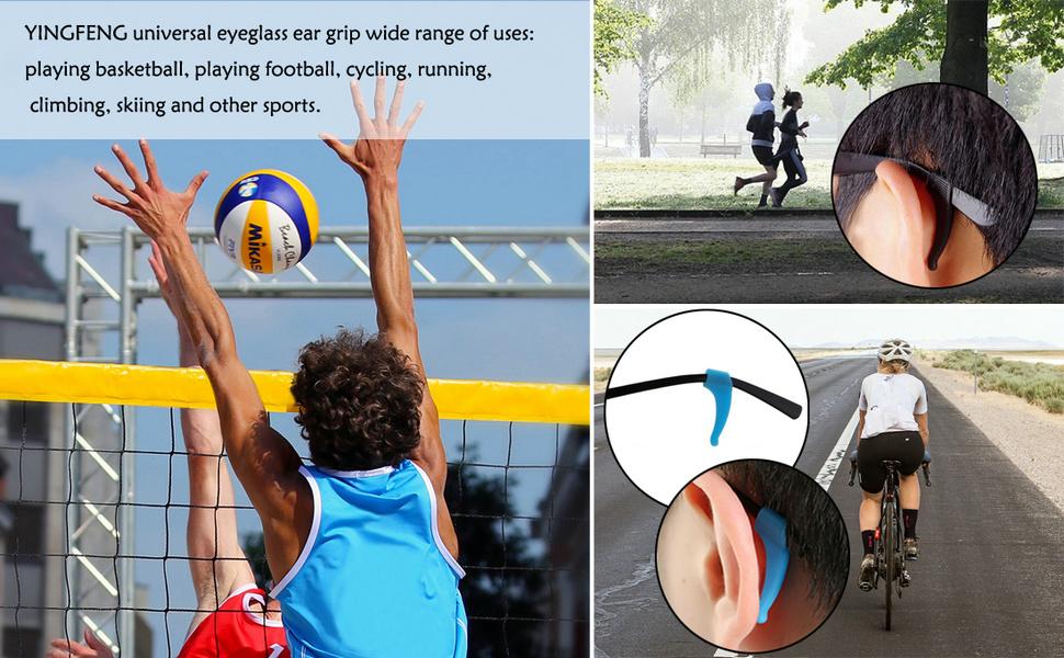 Glasses Grips -12 Pack-Anti SlipEyeglass Holder Ear Grip SunglassesRetainer Temple Tip Reading GlassesHolder