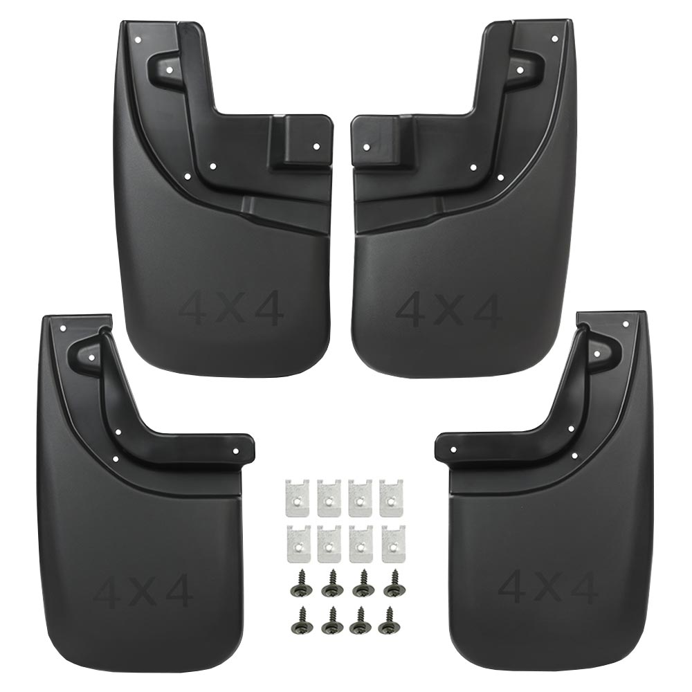 CROSSDESIGN Fit For 2005-2015 Toyota Tacoma Rear Front Mudguards Splash Mud Flaps Mudflaps