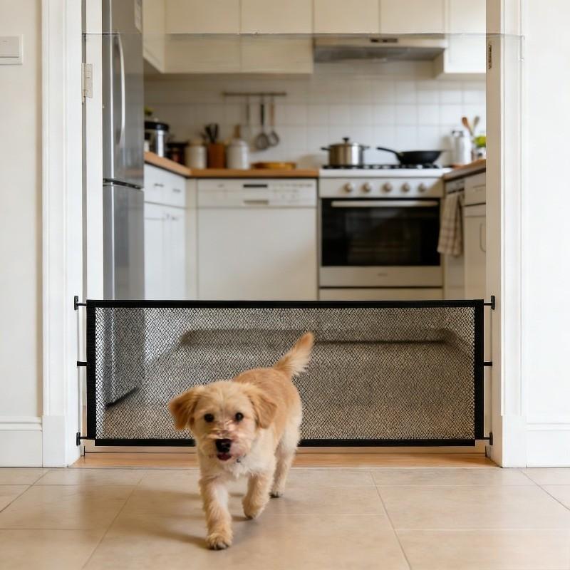 2026 New Pet Isolation Net, No Drilling Foldable Portable Cat Dog Protective Fence, Home Corridor Balcony Safety Barrier, Expandable Anti-Escape Mesh Gate