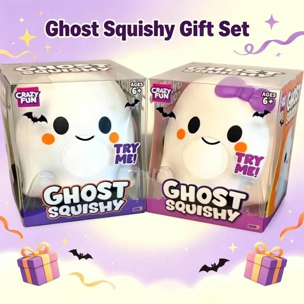 Halloween Ghost Stress Relief Toy, Fun Squeeze Toy for Kids & Adults, Perfect Gift for Halloween Parties, Durable & Safe Design, Stress Relief Squishy