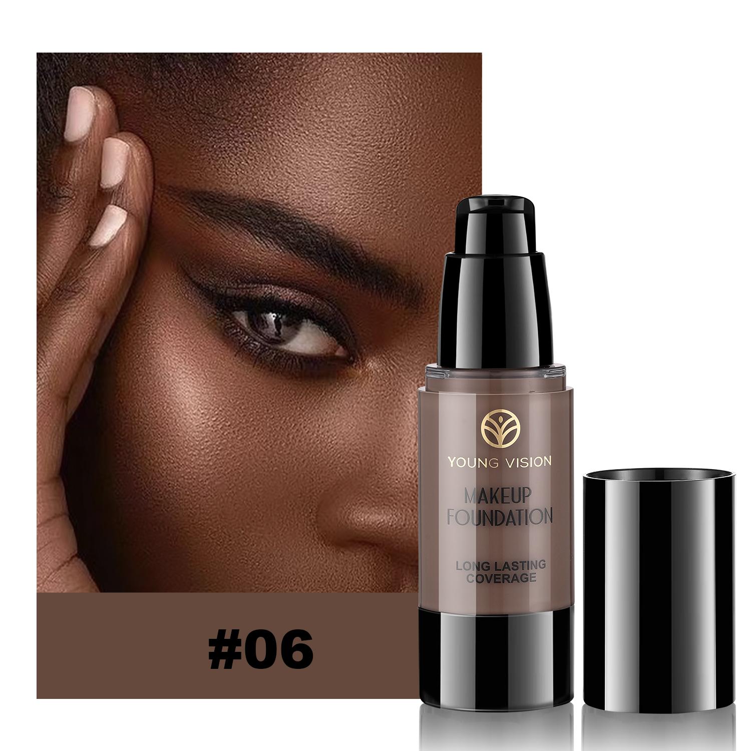 YOUNG VISION High Coverage Moisturizing Hydrating Liquid Foundation Makeup, Lightweight and Non-Heavy, Flawless Finish, Suitable for All Occasions