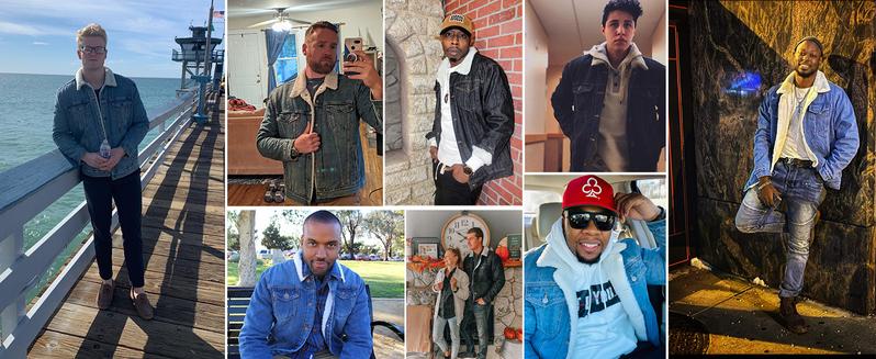 Kingapril Men's Sherpa Fleece Lined Denim Jacket Warm Winter Trucker Jacket Cowboy Jean Jacket Casual Soft