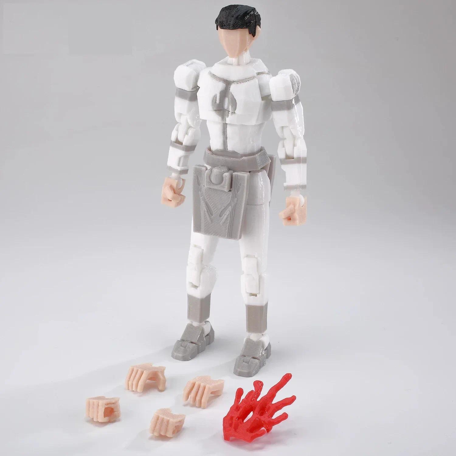 3D Printed Lucky13 Invincibles Tech Jacker Movable Soldier Multijoint Movable T13 Figurines Assembly Mecha Toy Holiday Gift