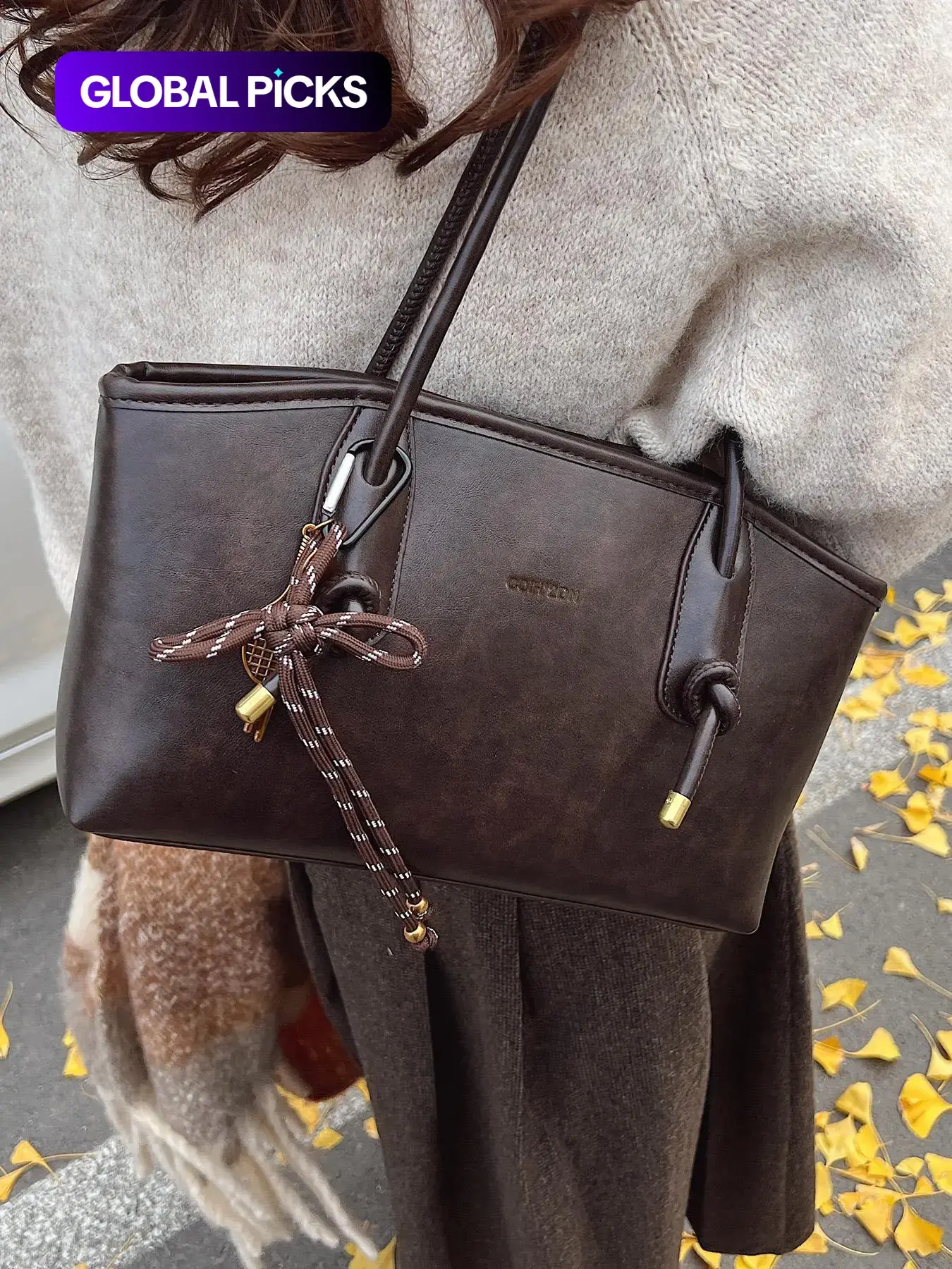26 Women's Elegant Solid Color Shoulder Bag, Fashionable Large Capacity Crossbody Bag for Daily Used, Casual Trendy Versatile High-quality Daily Commuting Bag, Fashionable Unique Bags