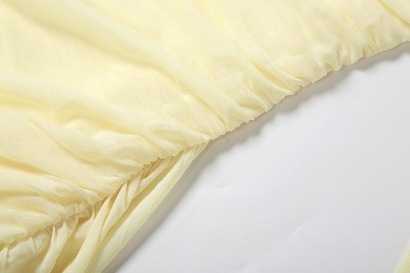 DOUCIU Summer Bachelorette Party Sexy Hot Personality Cool Mature Women'S Thin Mesh See-Through Mini Hip Wrap Dress