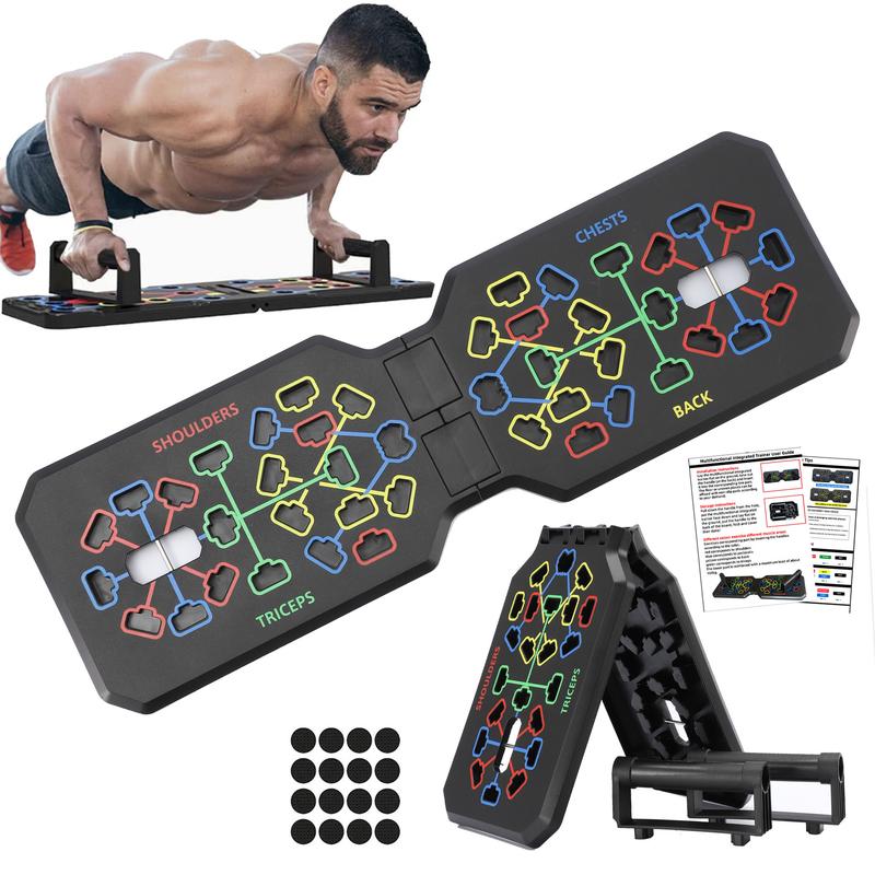 16-in-1 Multi-Function Push Up Handles: Portable, Foldable, and Suitable for Men and Women - ABS Material, No Power Required Home Gym Exercise Equipment