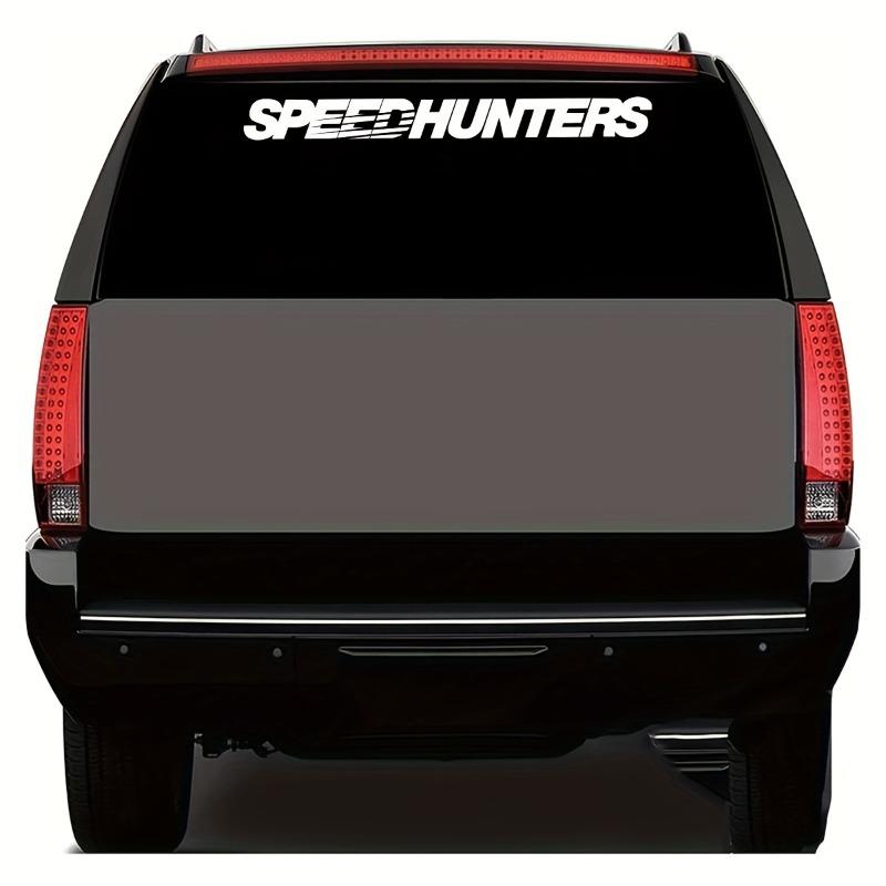 1 Eye-catching Speed Hunter Car Front Windshield Stickers, Waterproof and Sunproof Suitable for Auto Front and Rear Windscreens, Ideal for Vehicle Modification Decoration