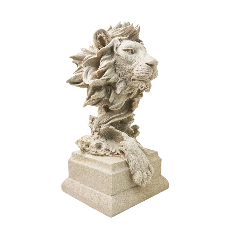 Lion Statue King of Beasts Home Office Living Room Decor, Great Collectible Sculpture, Best Gift for Men, Anniversary Present
