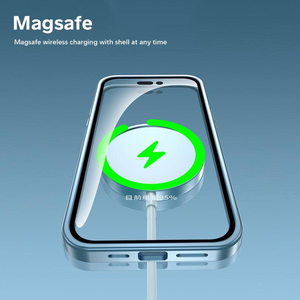 Alloy Aluminum Case for iPhone 17/16/15/14/13 Pro Max – Ultra Thin Metal Protective Cover with Full Lens Protection & Wireless Charging Support Protector Cellphone Smartphone Casing Shockproof White