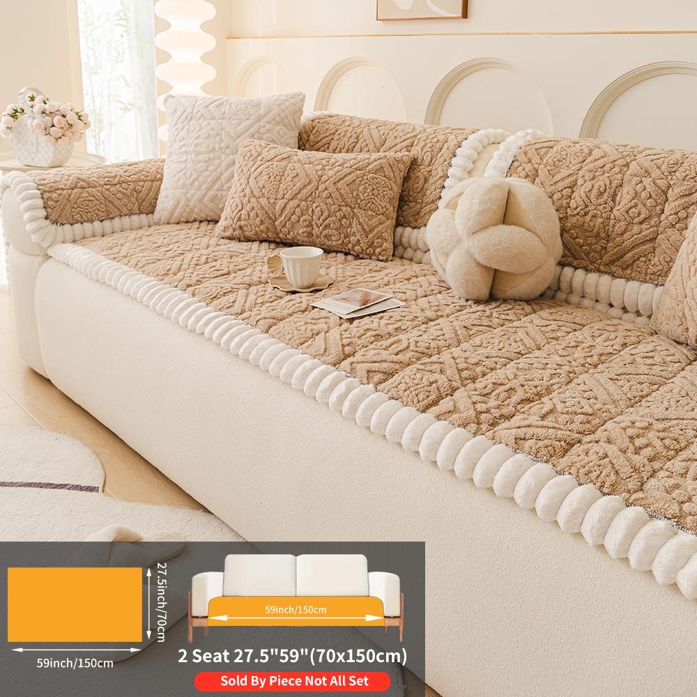 Thick Bohemian Style Quilted Sofa Cover for Autumn Winter, Non-Slip Pet Protection, Fits Two-Seat to Four-Seat Sofas #TOP PICKS