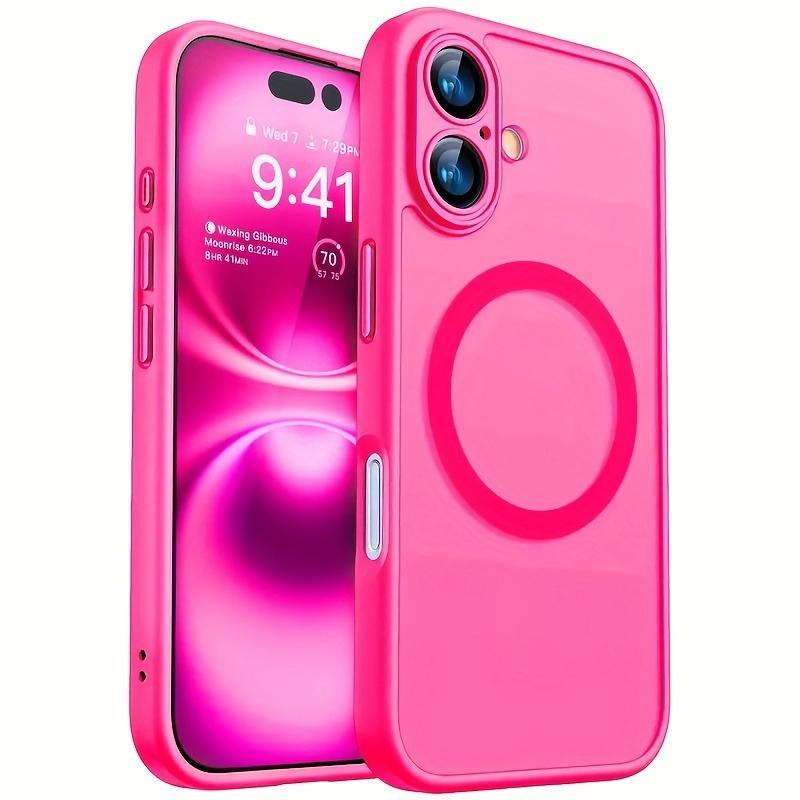 Magnetic Phone Case for iPhone 17/16/15/14/13/12/11, Upgraded Full-Camera-Protection Translucent Matte Compatible with MagSafe, Phone Cover, Phone Cover Casing
