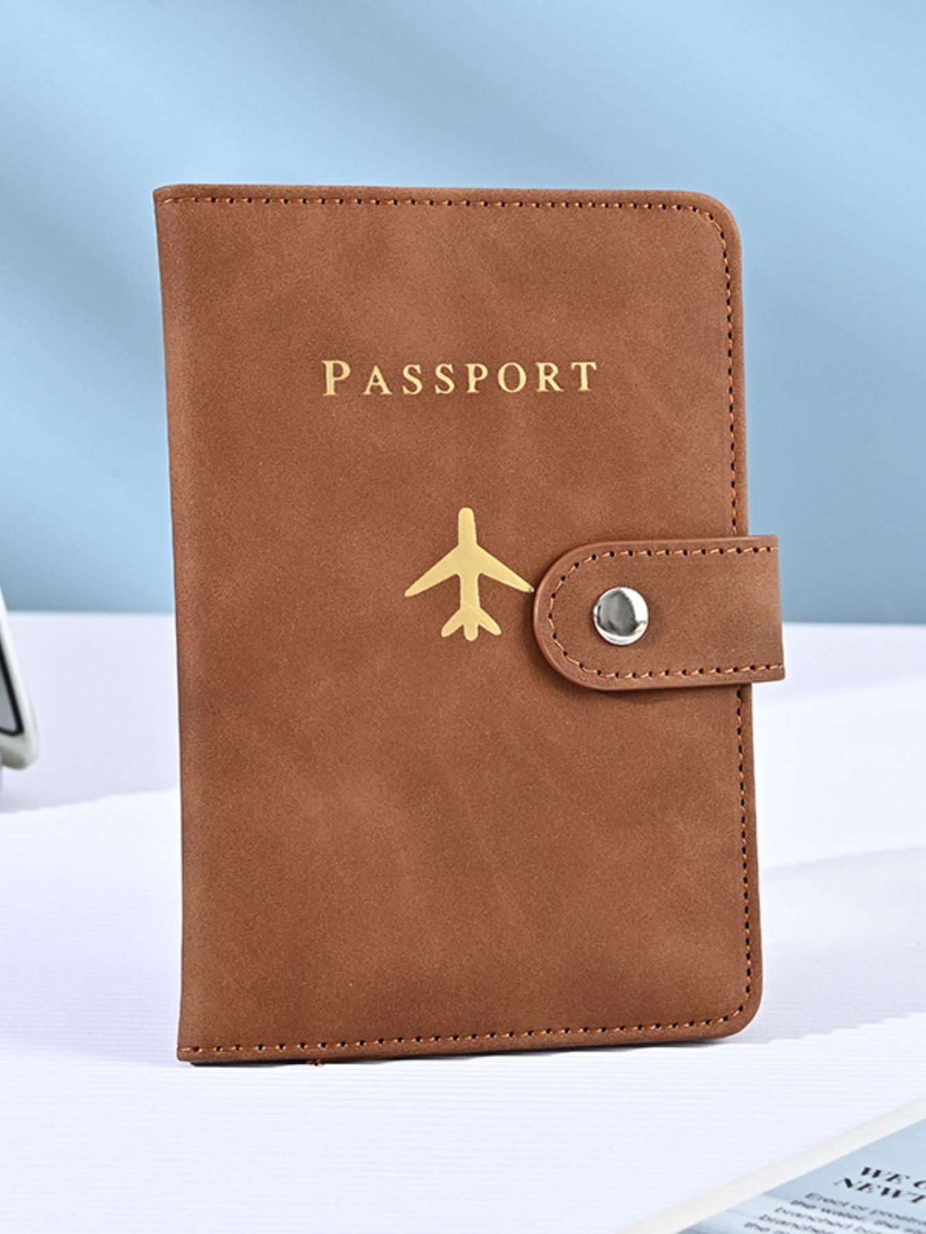 2026 New Passport Holder Portable Document Organizer PU Material Travel Passport Bag Multi-Function Passport Protector Card Folder Passport Wallet Passport Cover Travel Accessories