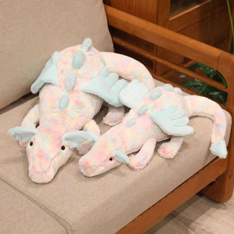 Lazuli Dragon Plush Toy, 2026 New Colorful Flying Dragon, Healing Companion Stuffed Animal, Sofa Bed Decor, Valentine's Birthday Gift