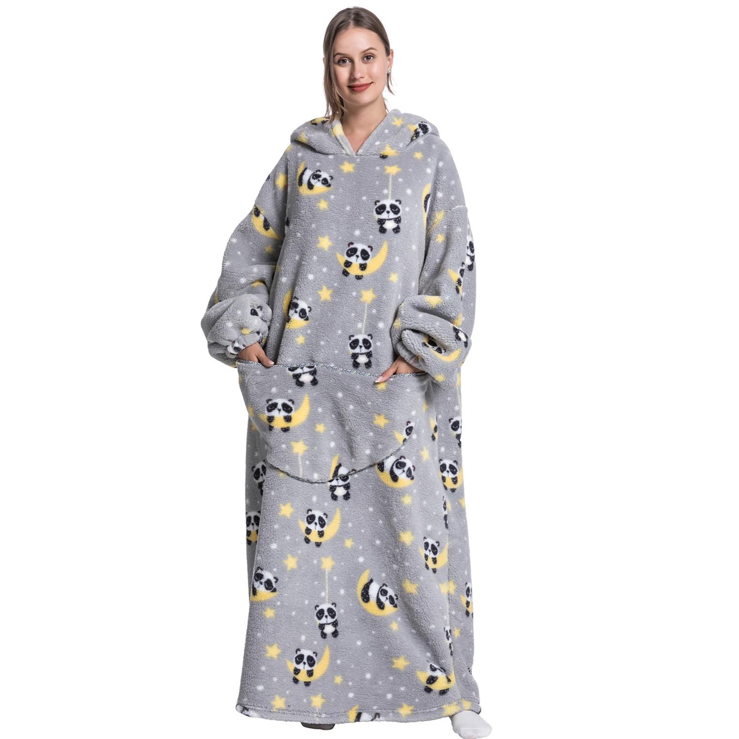 Oversized Wearable Blanket Hoodie for Women & Adults, Super Soft, Warm & Cozy with Giant Front Pocket, Perfect Christmas & Valentine's Day Gift