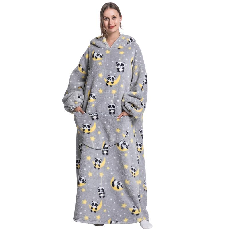 Oversized Wearable Blanket Hoodie for Women & Adults, Super Soft, Warm & Cozy with Giant Front Pocket, Perfect Christmas & Valentine's Day Gift