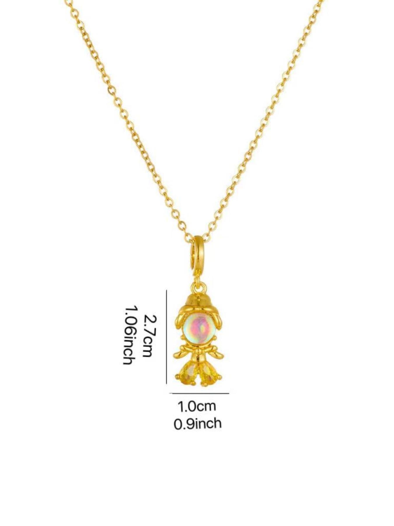 Cute Cartoon Fairy Tale-Style Mini Figure Pendant Necklace Set for Women – Spring/Summer Fashion Accessory – The Perfect Gift for Family, Friends, and Loved Ones