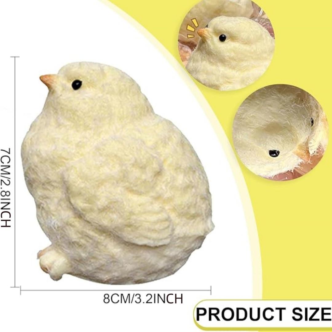 1/2 Counts Cute Plush Chicken Taba Kawaii Squishies Toys, Stress Relief Squeeze Bounce Toy for Kids & Adults, Fun Gift & Anxiety Relief Tool