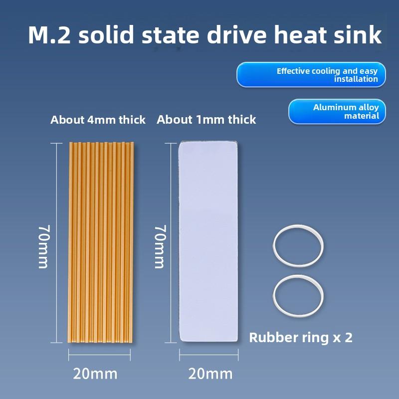 Aluminum M.2 2280 SSD Heatsink Cooling Armor For Desktop Computer And PS5 Game Console