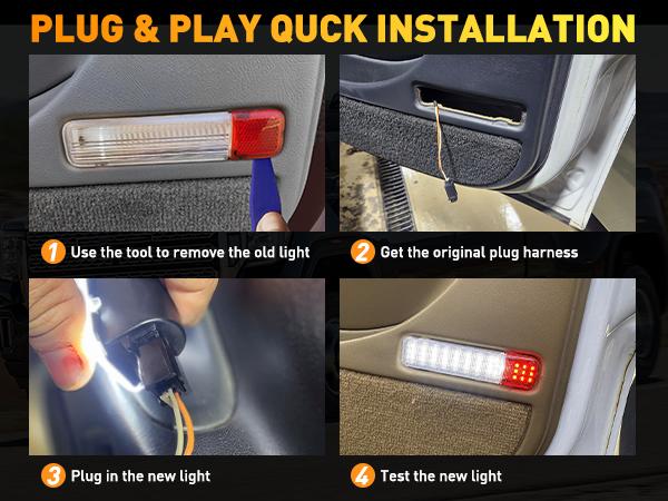 Nilight 2PCS LED Interior Door Panel Lights White Red Courtesy Warning Lights for Chevy GMC Silverado Sierra 1500 2500 3500 HD Suburban Cadillac Escalade Hummer H2 dealsforyoudays projector Nilight 2PCS LED Interior Door Panel Lights White Red Courtesy Warning Lights for Chevy GMC Silverado Sierra 1500 2500 3500 HD Suburban Cadillac Escalade Hummer H2 dealsforyoudays projector