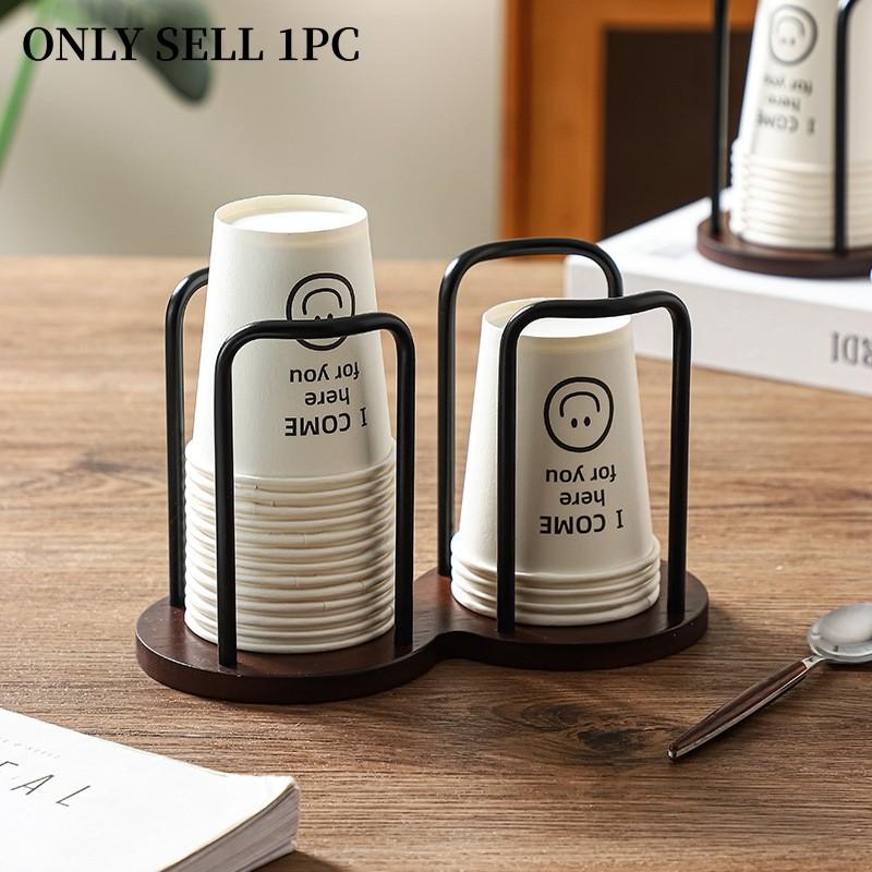 1PC Minimalist Cup Holder, Practical Disposable Cup Rack for Home & Coffee Shop, Multi-Function Dispenser, Storage Organizer for Living Room Table, Dining Bar Counter