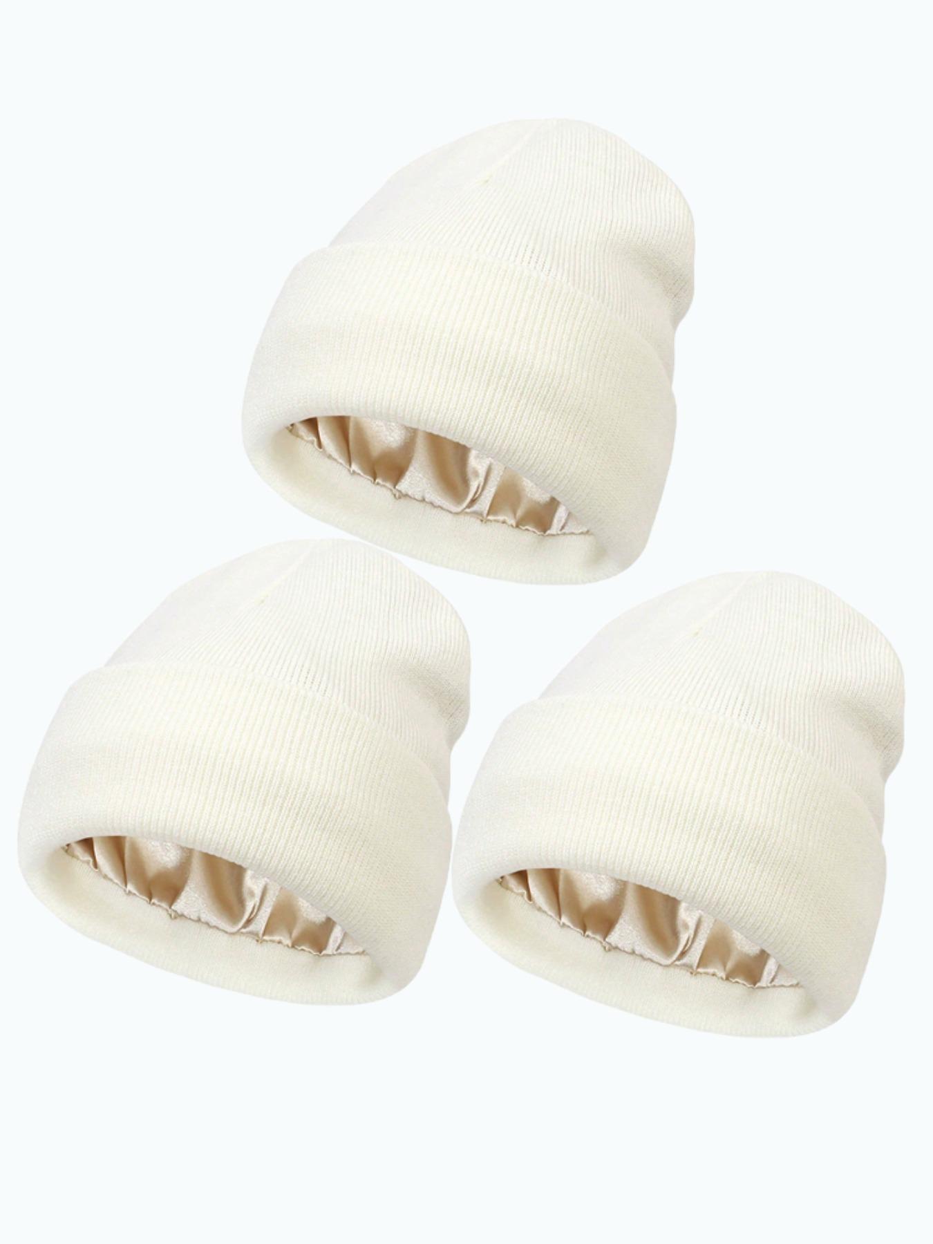 Solid Color Beanie Hat, Casual Soft Comfortable Beanie Hat for Fall & Winter, Fashion Accessories for Both Men & Women, Fitted Hat, Knitted Hat, Beanies