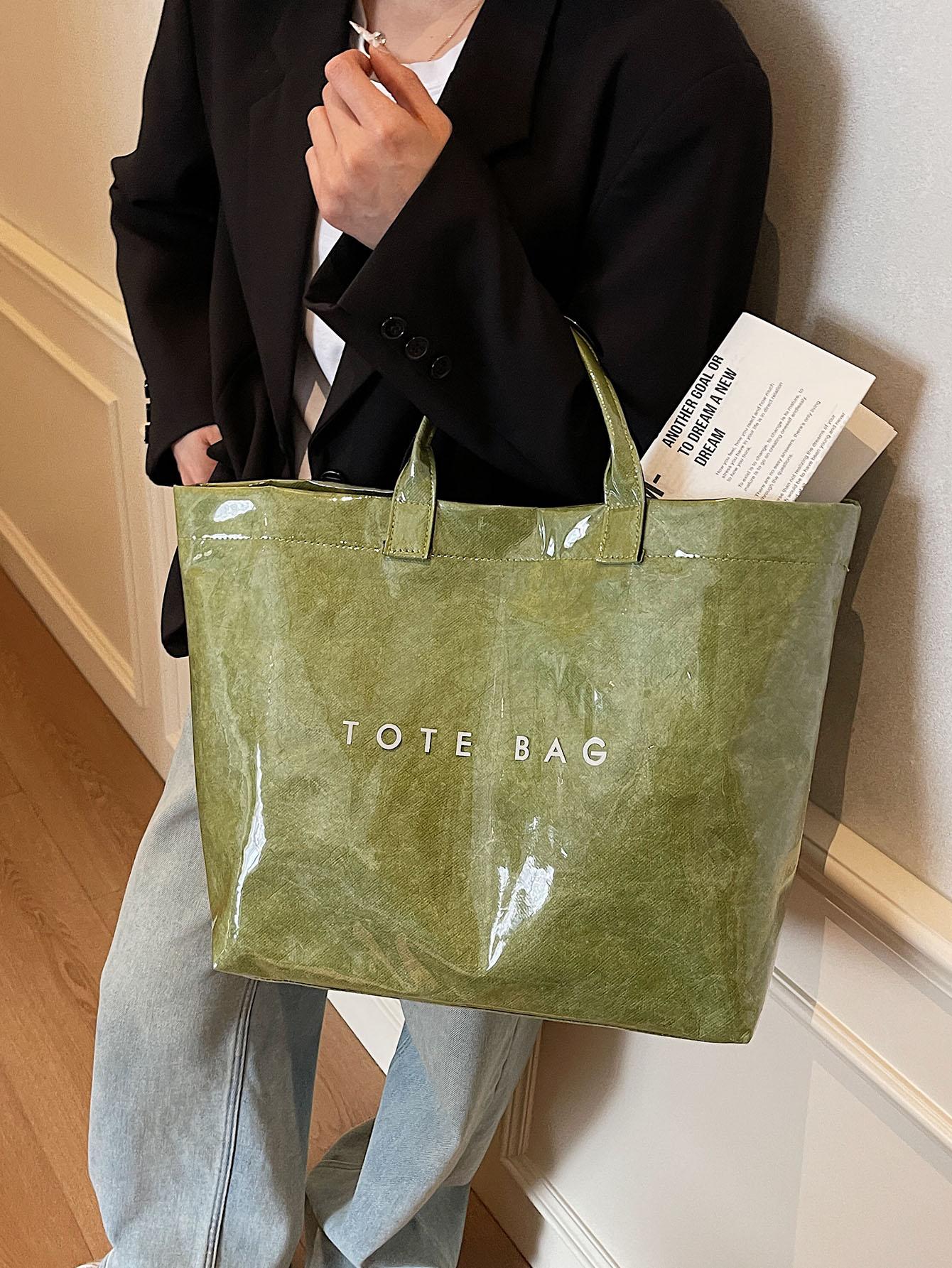 Large-Capacity Tote Bag for Women, Casual Versatile High-quality Daily Commuter Tote, Fashionable Shopping Bag, Leopard Print Tote Bag