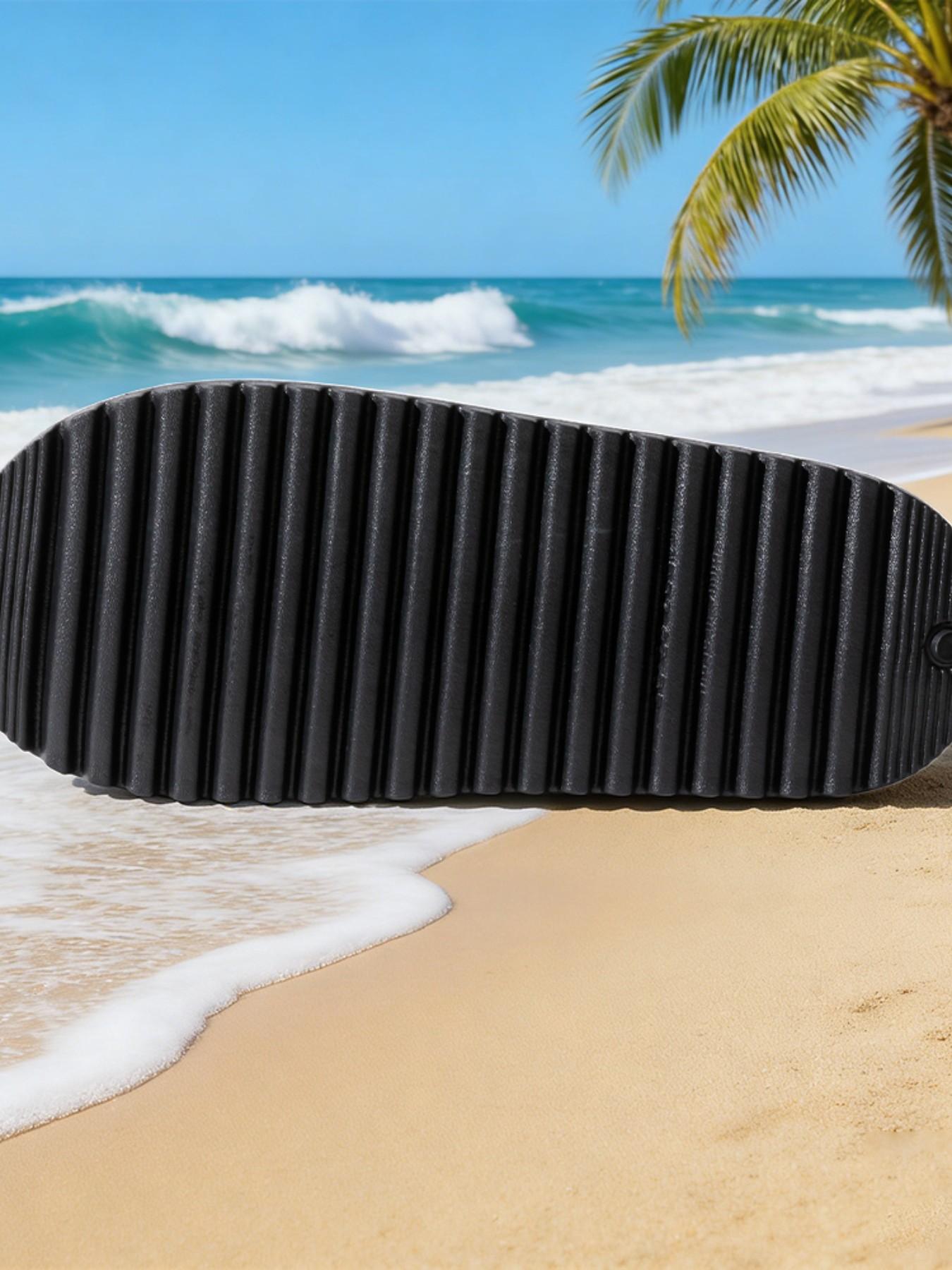 Blue Floral Unique Print Linen Open-Toe Sandals, Casual Textile Eva Sole, All-Season Less Than Ankle Height, Cartoon Pattern Design