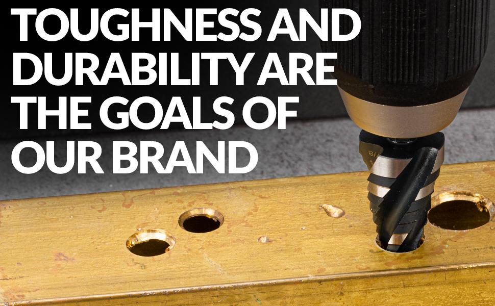 THINKWORK Four Spiral Flute Step Drill Bit Set, 5 Pcs Unibit HSS Step Drill Bits (1/8"-1-3/8") for Aluminum, Wood, Plastic & Metal Applications