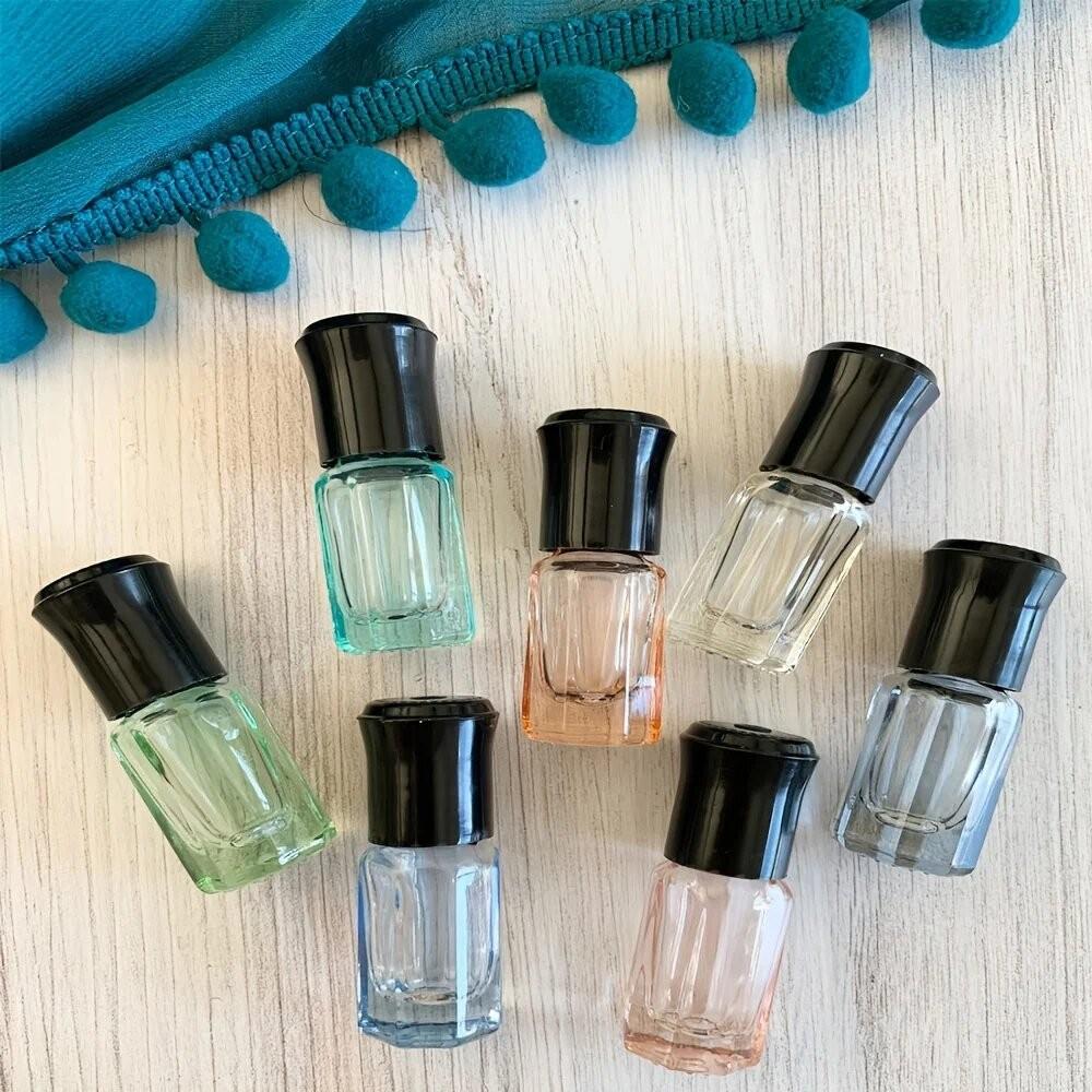 7-Piece Gemstone-Shaped Rollerball Bottles, Glass Essential Oil Containers, Aromatherapy, Travel-Friendly, Perfect Gift, DIY Perfume