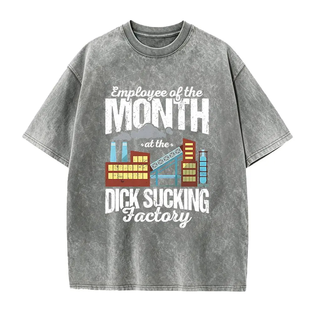 Employee of the Month at the D*** Sucking Factory T-shirt | Statement Tee | Funny Joke Top | Stag Party | Novelty Banter