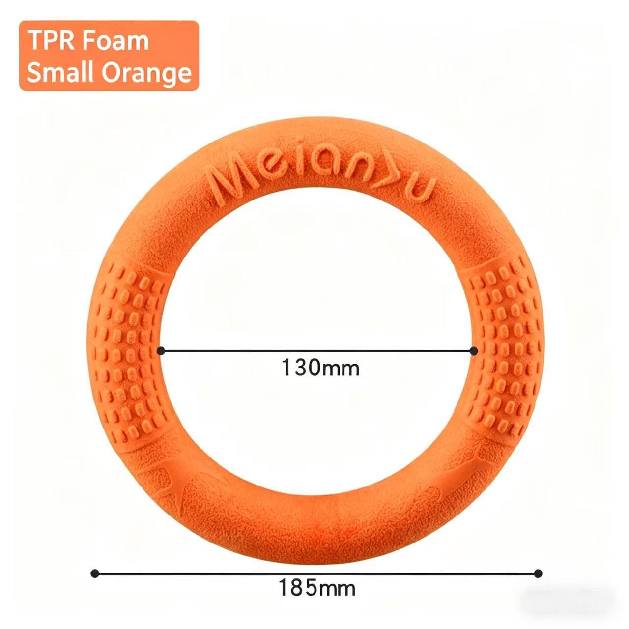 Meianju Bite-Resistant Soft Pull Ring Frisbee Dog Training Toy, TPR Material, Floating, Interactive Pet Toy for Dog Training