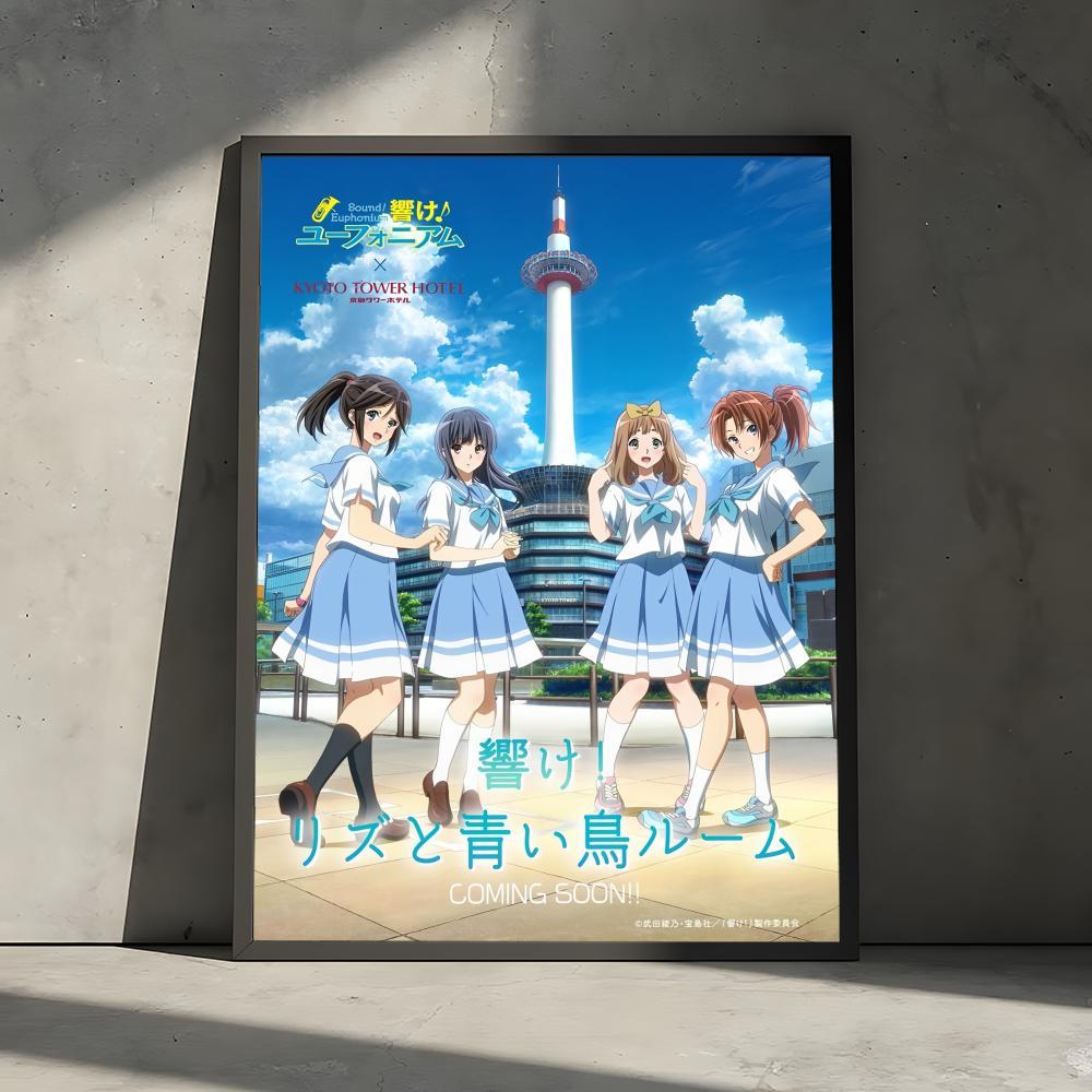 Classic L-Liz und ein Blauer Vogel Painting Calligraphy Gallery-Quality Canvas Wall Art Poster | Waterproof & Fade-Resistant | Minimalist Unframed Design | Living Room, Bedroom & Office Decor | Multiple Sizes | Holiday gifts