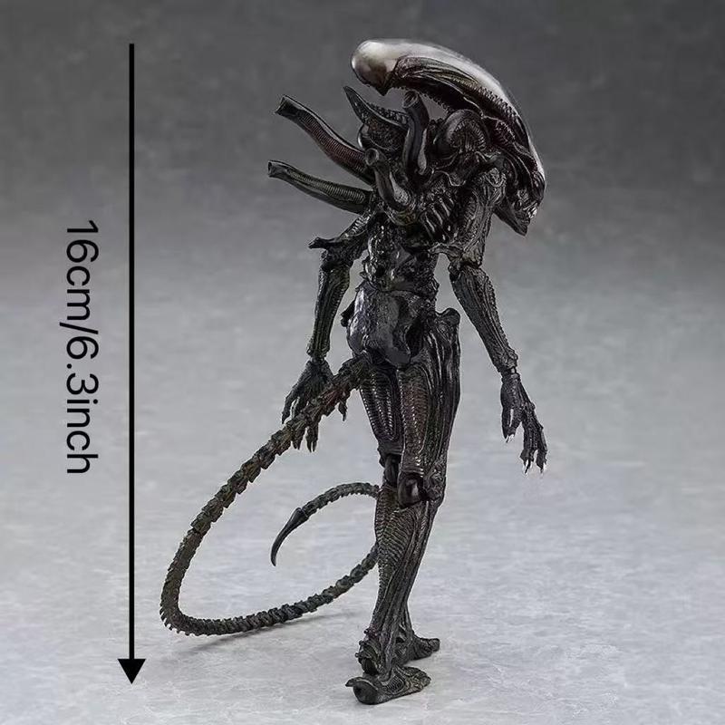 Figma Sp-108 Alien Figure, Articulating Figurines, Ryoichi Ikegami Version Collectible Model, Poseable Handheld Toy, Anime Character Display Piece