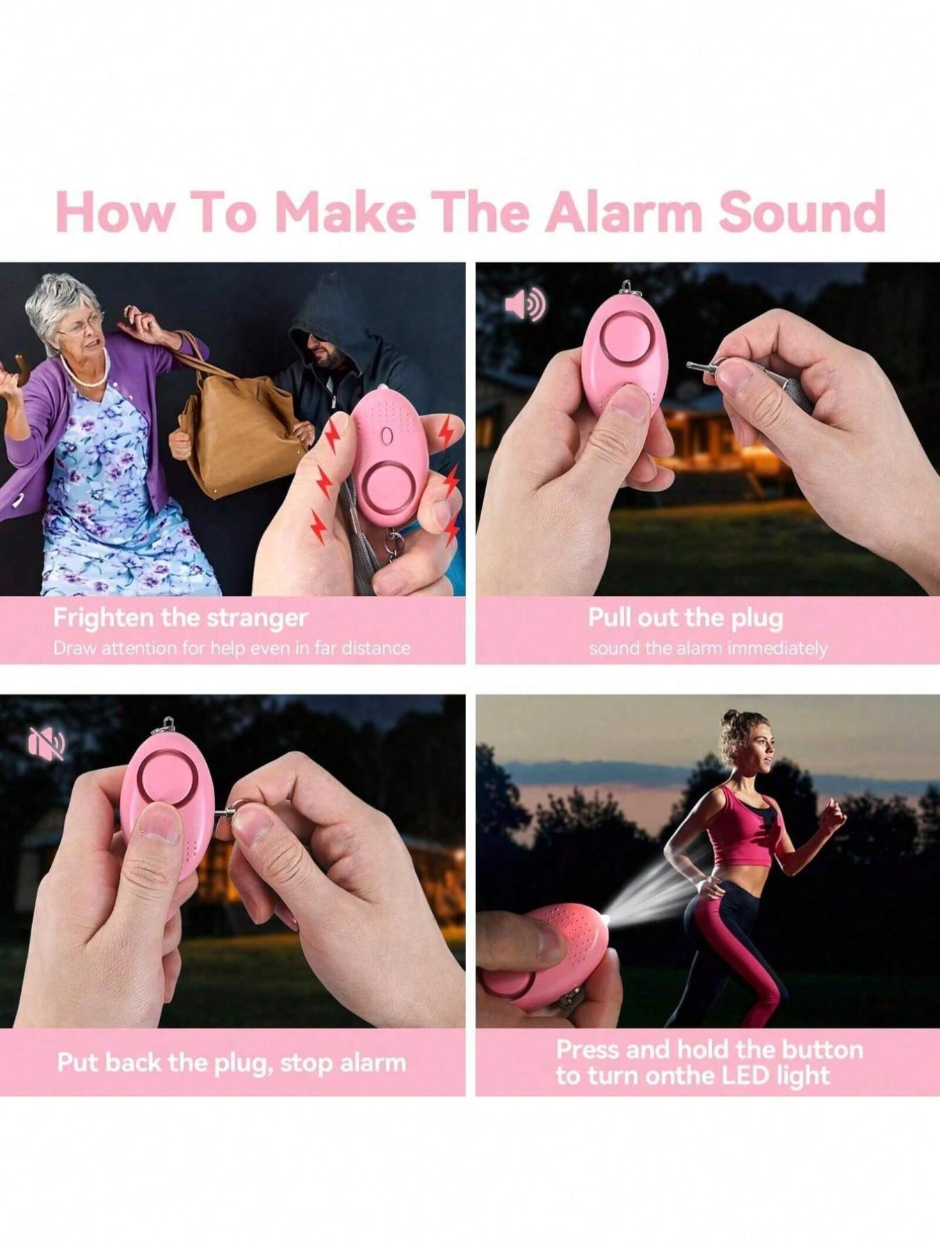 Women's Multifunctional Self-Defense Keychain, 7 Practical Features, Includes Window Breaker, Perfume Bottle Holder, Alarm, Best Protection Gift