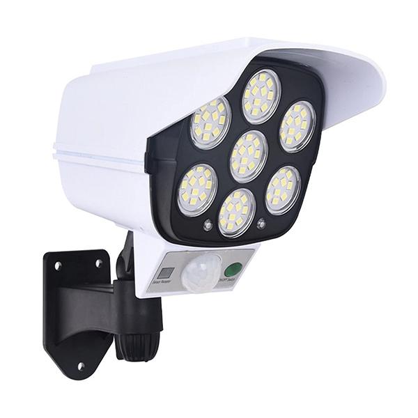 1:1 Fake Security Camera Light ️ Solar Powered | Motion Sensor & Remote Control | IP65 Waterproof | LED Deterrent Light for Home/Garden Durable Plastic Rechargeable
