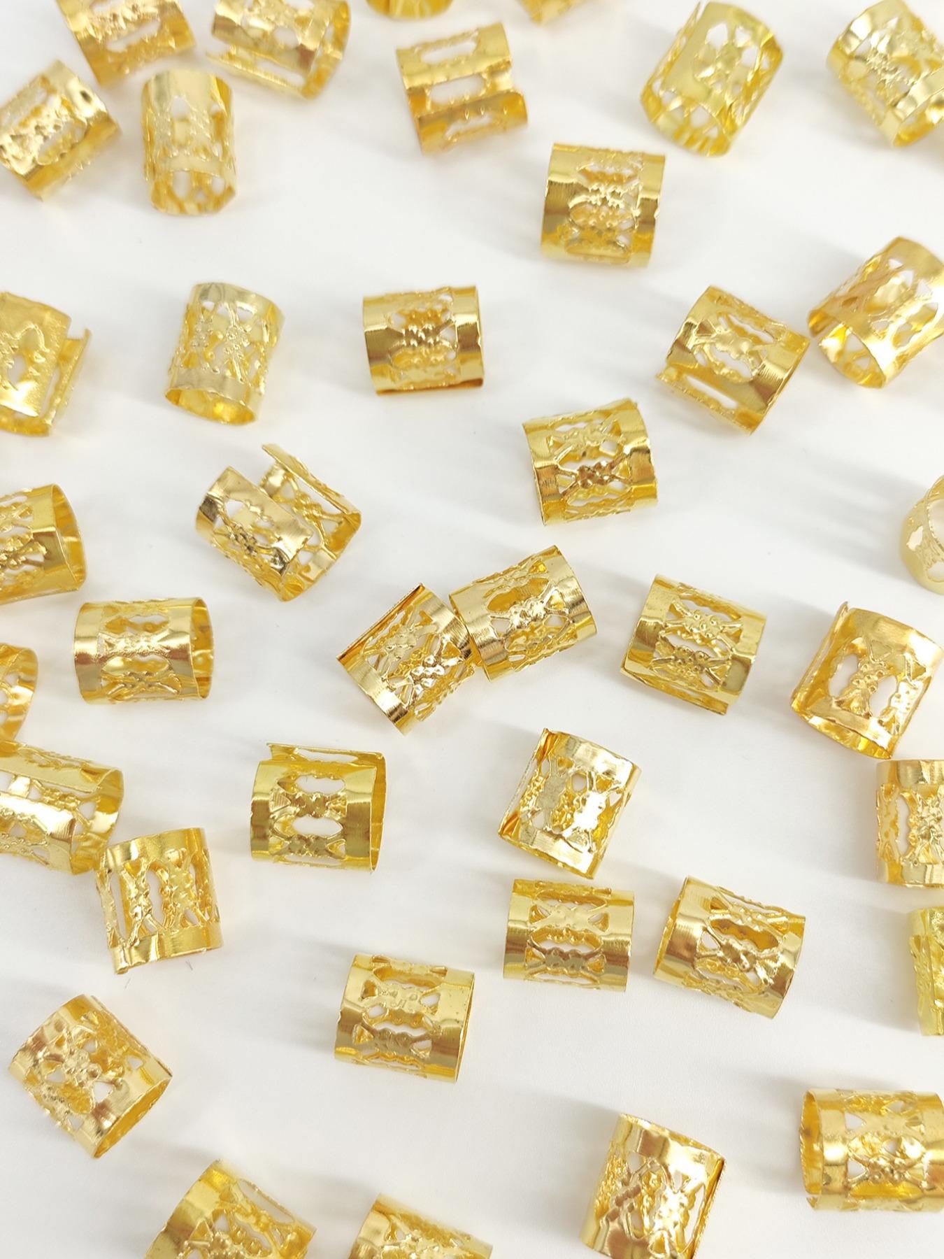 50 Pcs Set Braided Hair Rings, Fashion Unique Hair Clips, Perfect for Holidays, Beaches, Summer, Daily Wear