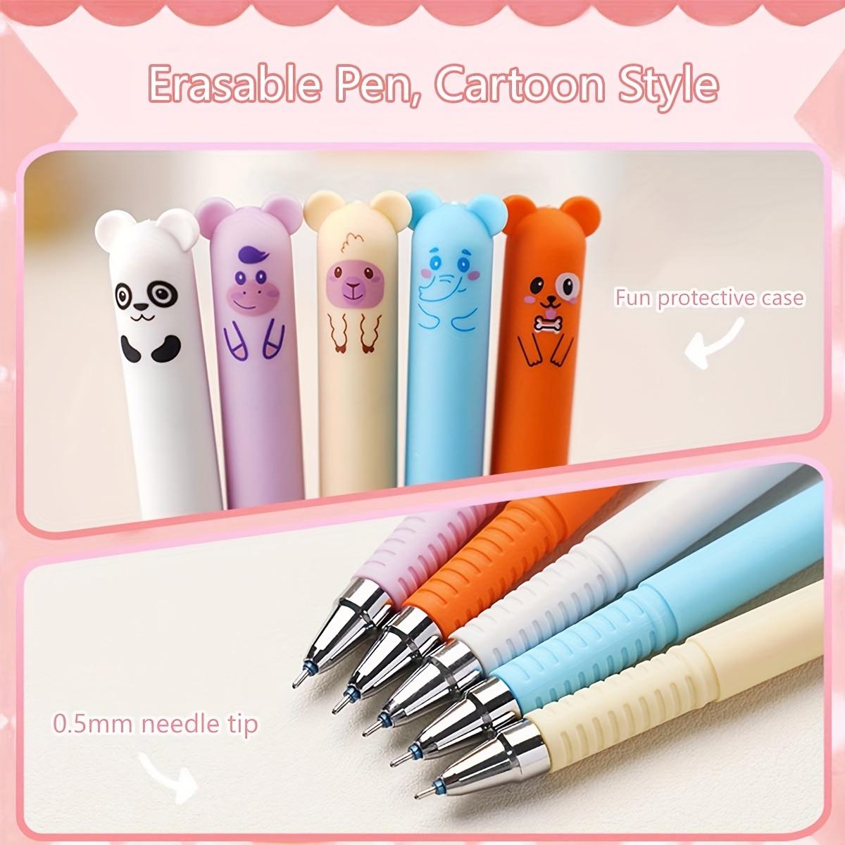 20pcs Erasable Neutral Pens Set, 10 Pens & 10 Refills, 0.35mm Medium Tip, Washable Handle, Office Supplies, Stationery Gift, Back-To-School