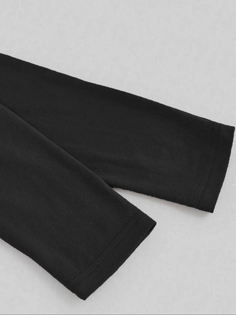 Men's Sporty Long Sleeve T-Shirt, Spring & Fall Fashion Round Neck, Mexican Eagle Snake Letter Pattern, Comfortable Streetwear, Athletic T Shirt