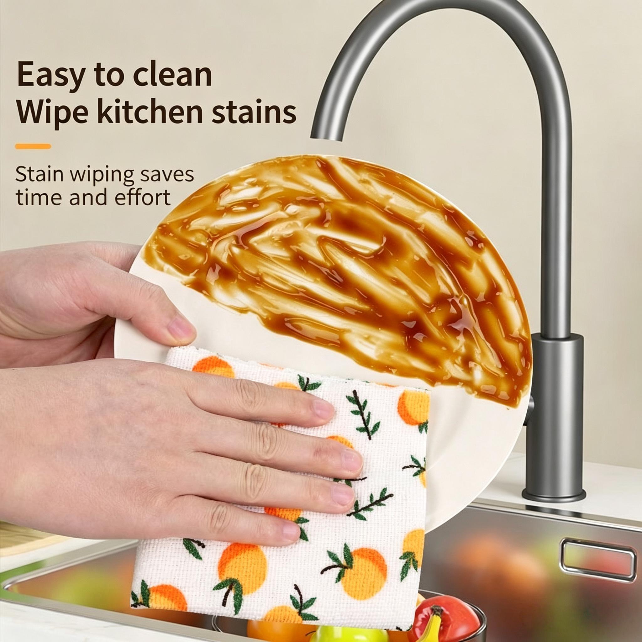 Hand-Tearable Disposable Kitchen Cleaning Cloths - Tear-and-Wipe, Water Absorbent, Oil-Resistant, Lint-Free, Easy Wiping, Wet & Dry Use, Ideal for Weekly Cleaning (Kitchen Cleaning Towels, Dishwashing Cloth)
