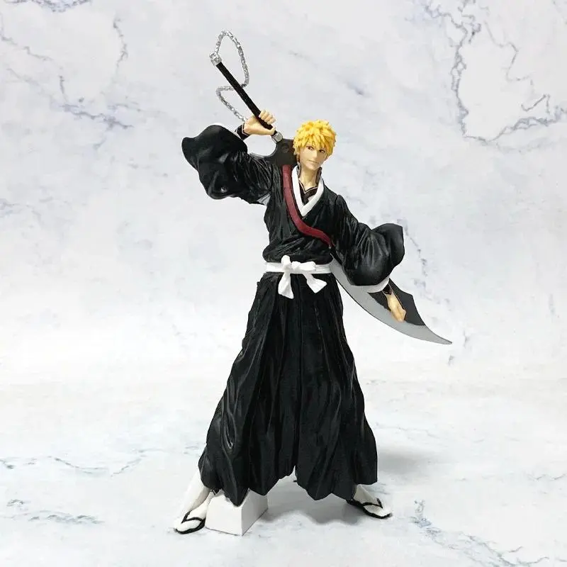 21cm Bleach Anime Figure Kurosaki Ichigo Action Figures Model Figurine PVC Collection Ornament Doll Fans Birthday Gifts Toys