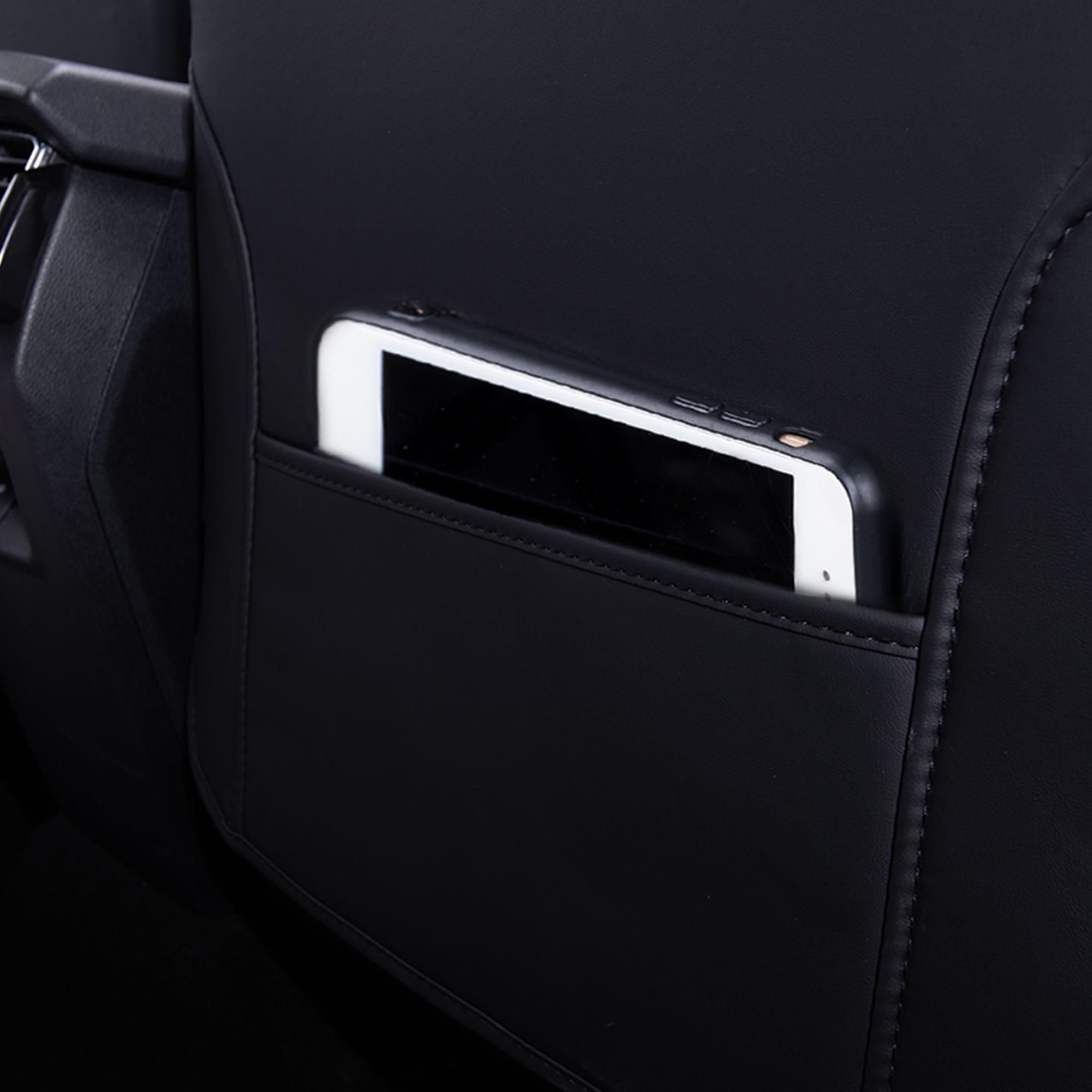 CAR PASS Bling Car Seat Covers, Microfiber Nappa Leather Luxury Cushioned, Waterproof Heavy-Duty Anti-Slip Universal Fit for Auto SUV Sedan, Sparkly Glitter Shining Rhinestone Full Set