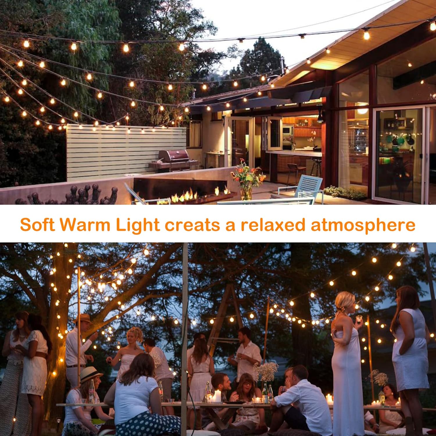 DAYBETTER Outdoor String Lights LED 50FT or 100FT Patio Lights with Shatterproof S14 Dimmable Plastic Vintage Edison Bulbs and Commercial Grade Waterproof Strand Lights String for Porch Market Cafe String Lights(New & Old Styles Mixed Delivery) DAYBETTER Outdoor String Lights LED 50FT or 100FT Patio Lights with Shatterproof S14 Dimmable Plastic Vintage Edison Bulbs and Commercial Grade Waterproof Strand Lights String for Porch Market Cafe String Lights(New & Old Styles Mixed Delivery)