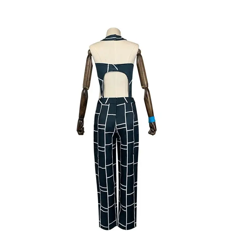 Anime Jolyne Cujoh Cosplay Costume JoJos Bizarre Adventure Cosplay Stone Ocean Jolyne Cujoh Uniform Halloween Party Clothes Girl