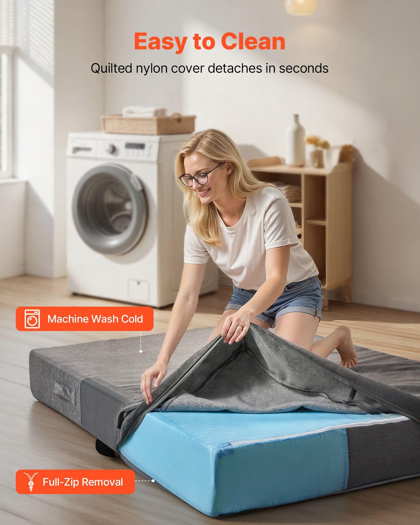 VEVOR sm-cc04 Large Crash Pad, 70.9x47.6x7.9 in (6x4 ft), Eco-Friendly Thick Soft Foam, Zipper Washable Cover, 35.9 lbs Athletic Equipment for Active Kids, Clinics, Jumping & Gymnastics Use VEVOR sm-cc04 Large Crash Pad, 70.9x47.6x7.9 in (6x4 ft), Eco-Friendly Thick Soft Foam, Zipper Washable Cover, 35.9 lbs Athletic Equipment for Active Kids, Clinics, Jumping & Gymnastics Use