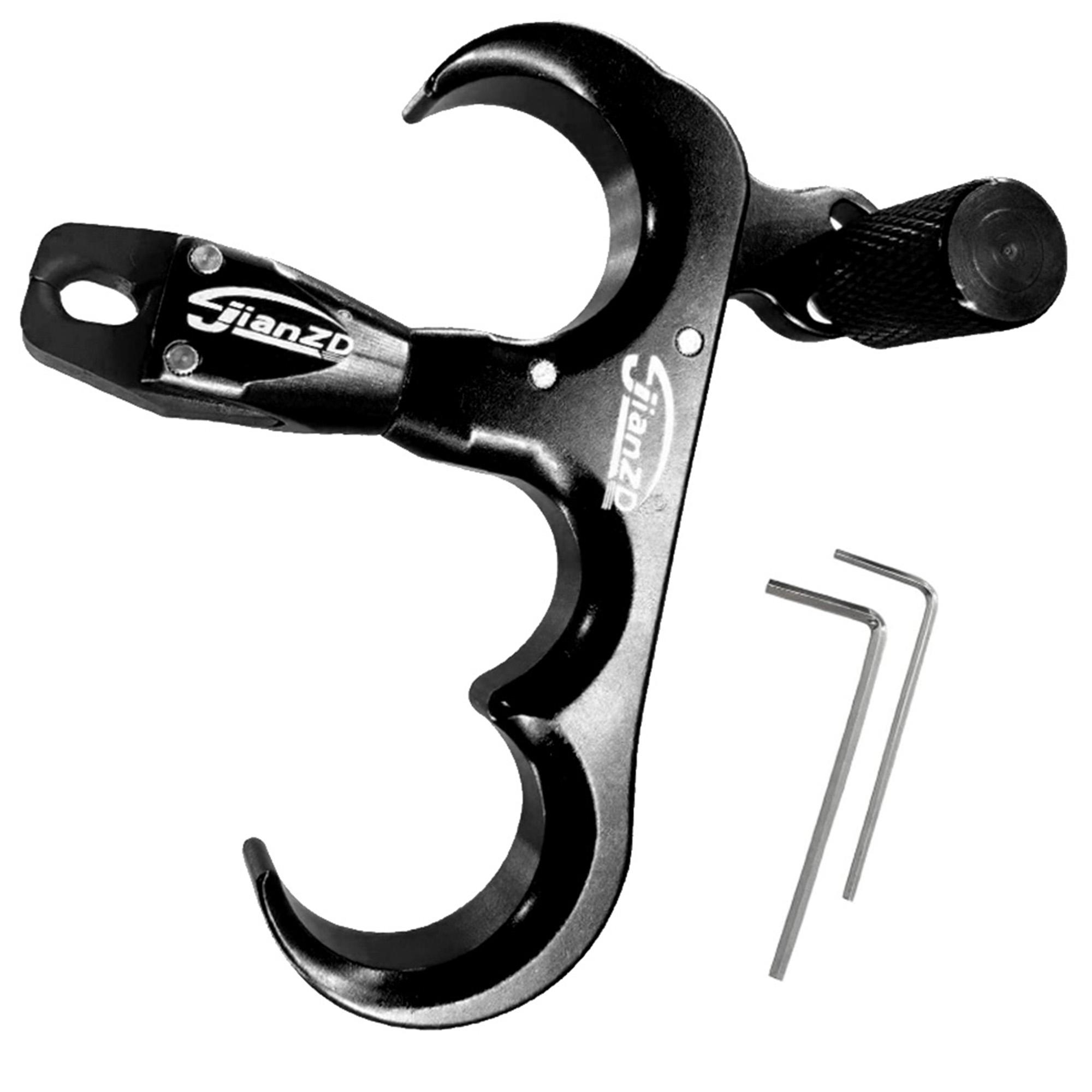 JianZD 3-Finger Thumb Bow Release, Adjustable Sensitivity & 360° Rotatable Head, Aluminum Alloy for Target Shooting,For Compound Bow Precision Archery Release Aids Three Finger Grip Alloy Construction Durable alloy material JianZD 3-Finger Thumb Bow Release, Adjustable Sensitivity & 360° Rotatable Head, Aluminum Alloy for Target Shooting,For Compound Bow Precision Archery Release Aids Three Finger Grip Alloy Construction Durable alloy material