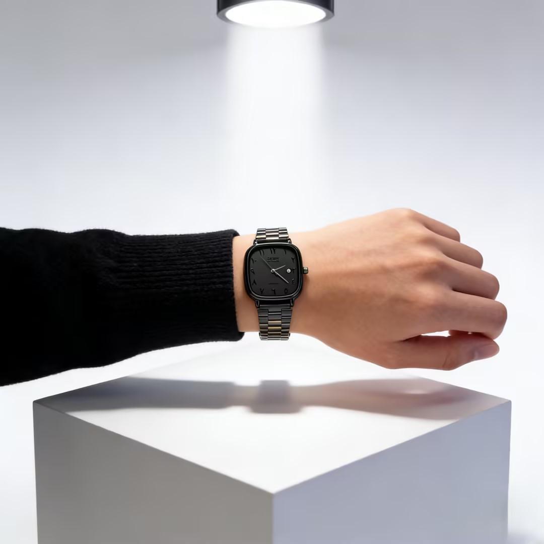 2026 New Fashion Square Watch, Vintage Calendar Dial, Unisex Luxury Quartz Wristwatch