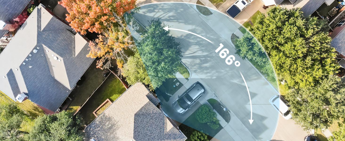 AOSU Solar Security Camera System Wireless Outdoor - No Subscription, 32GB Local Storage on Homebase, 2K, 166° Ultra-Wide View, Spotlight, Support 5G WiFi and Alexa & Google Assistant